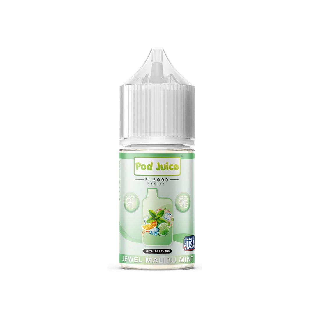 Pod Juice Salt PJ5000 30Ml - Jewel Malibu Mint 1 Pod Juice Salt PJ5000 30Ml - Jewel Malibu Mint