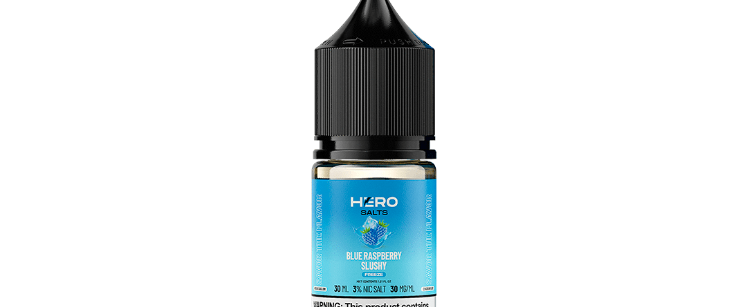 Excelente dispositivo Hero Syn Salt 30Ml - Blue Rasp Slushy FREEZE original garantizado.