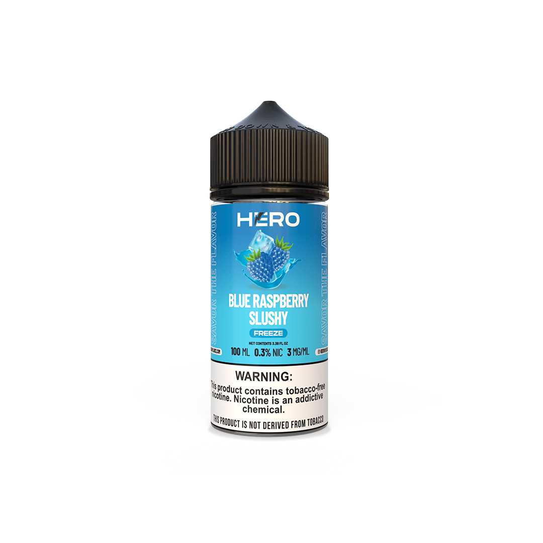 Hero Syn 100Ml - Blue Rasp Slushy FREEZE 4 Hero Syn 100Ml - Blue Rasp Slushy FREEZE