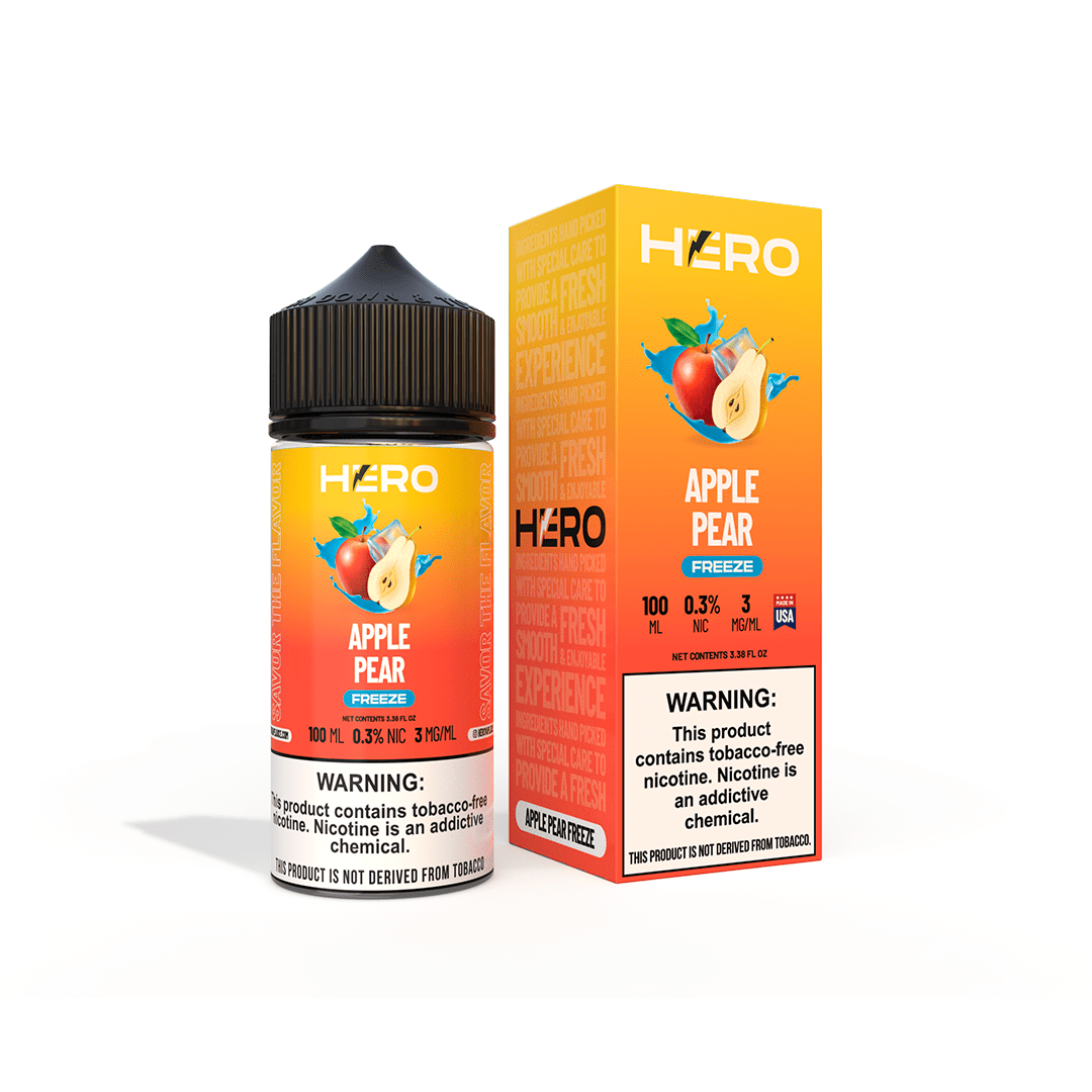 Hero Syn 100Ml - Apple Pear FREEZE 9 Hero Syn 100Ml - Apple Pear FREEZE