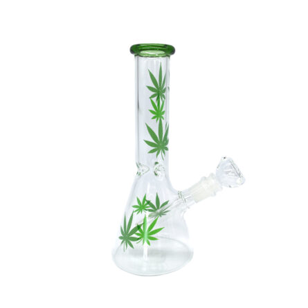 Bong Vidrio Beaker Leaf 25CM - Image 1