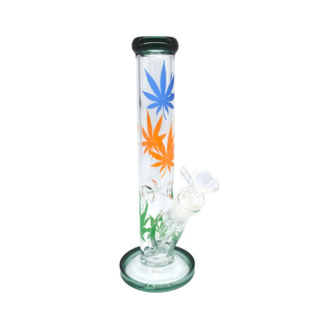 Bong Vidrio Straight Leaf 25Cm - Image 1