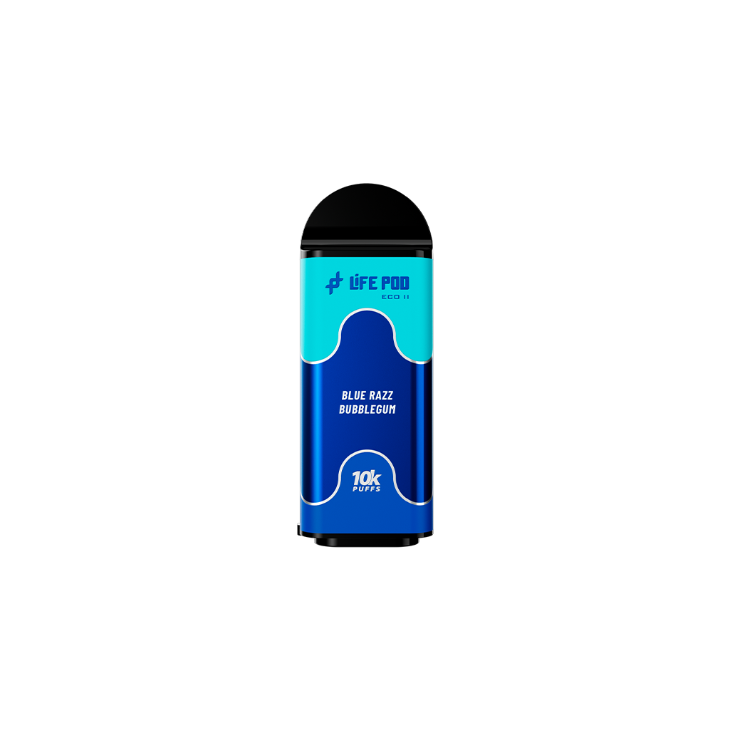 refill life pod eco ii 10k blue razz bubblegum desechable original en presentación lista para