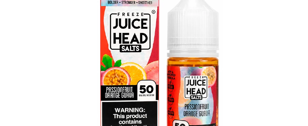 Excelente dispositivo Juice Head Salts FREEZE 30Ml - Passionfruit Orange Guava original garantizado.