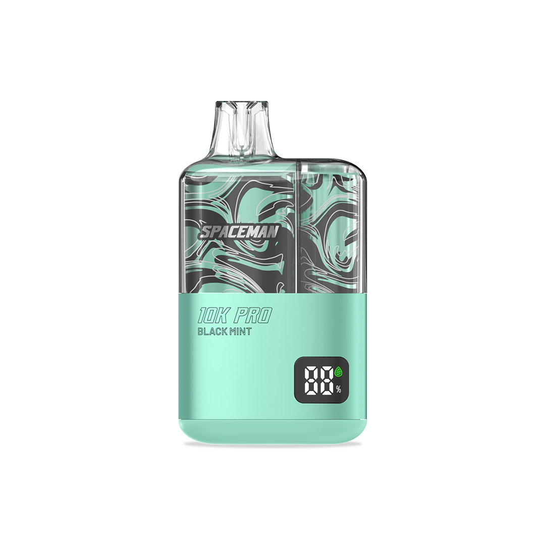 Excelente dispositivo Spaceman Pro 10K - Black Mint | Vape Desechable original garantizado.