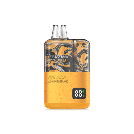 Excelente dispositivo Spaceman Pro 10K - Alphonso Mango | Vape Desechable original garantizado.