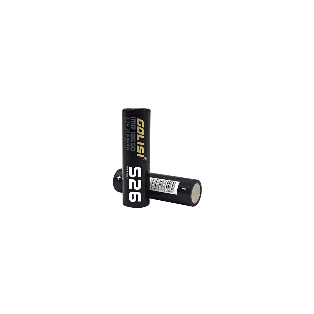 6970891760069.png Excelente dispositivo Pila Golisi 18650 2600mAh 25A S26 (2 Pack) original garantizado.