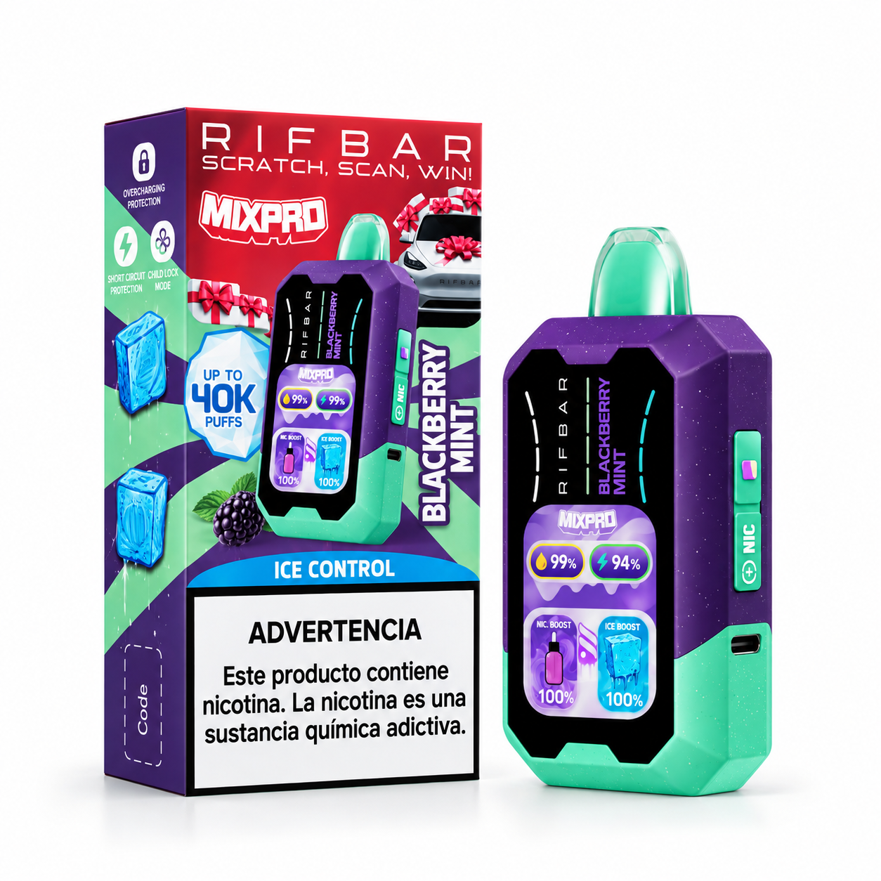 RIFBAR40K-BLACKBERRY-MINT