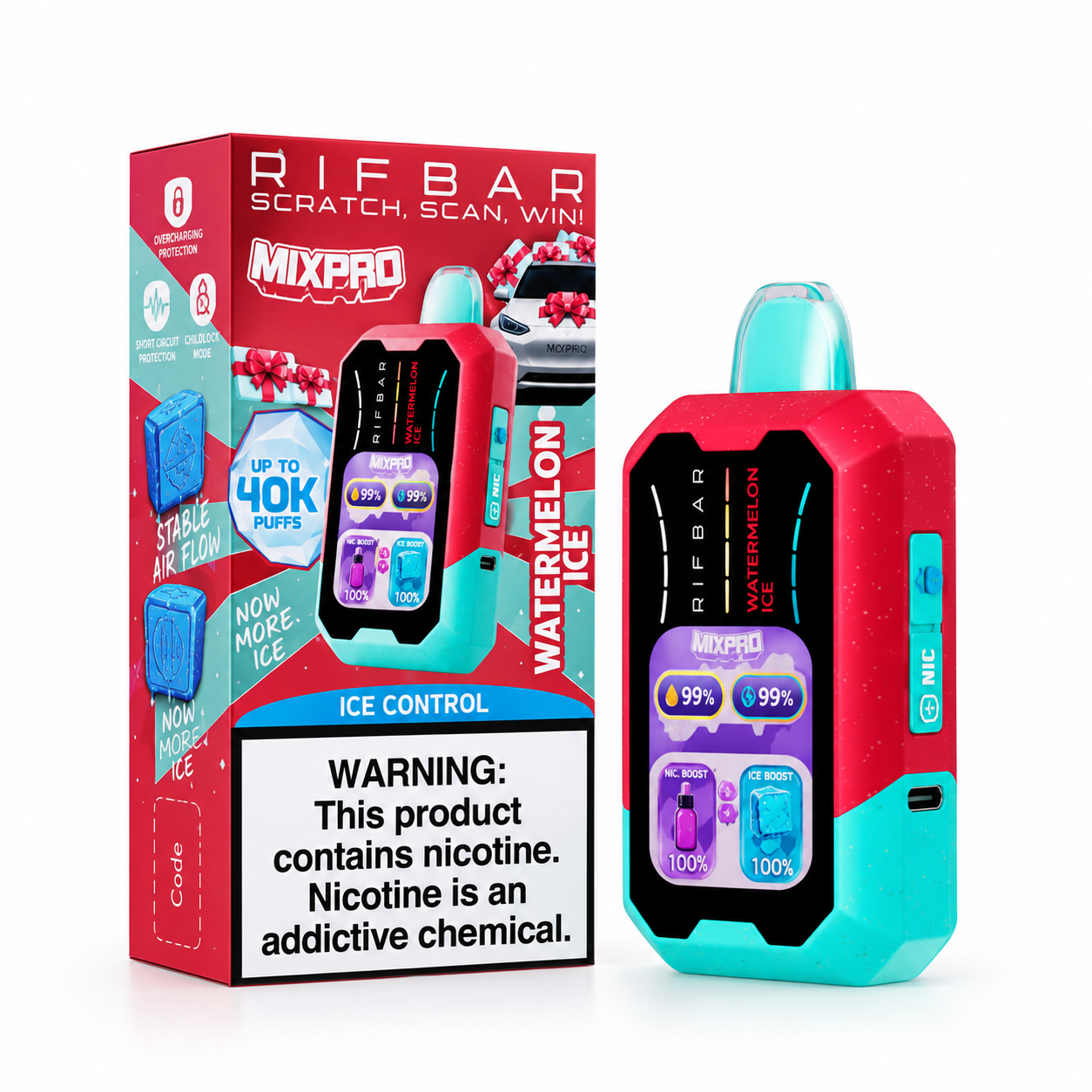 RIFBAR40K-WATERMELON-ICE
