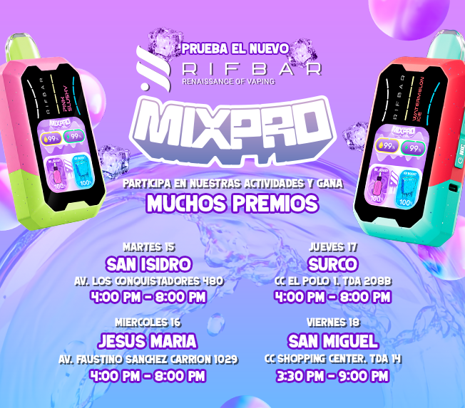 Prueba el nuevo Rifbar MixPro - Participa y gana premios